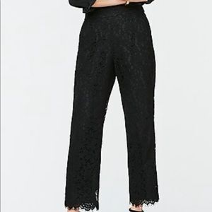 Black High-rise pull-on Peyton wide-leg pant